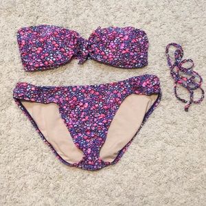 Cute Floral Print Bikini
